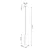 Sollux SL.1397 - Luster na sajli PRYSM 1xG9/8W/230V bela
