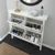HEMNES Cipelarnik s 4 odeljka, bela, 107x22x101 cm