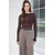 Trend Alacati Stili Ženska bluza Alc-X14794, Braon