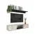 Hanah Home TV Komoda Elia, 140x25,6x32 cm, Bela