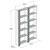 Hanah Home Polica 124x170x24,2cm Orah