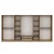 Hanah Home ormar sa reflektujućim staklom Nisa 20654, 360 cm, dore