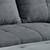MID.YOU ECKSOFA inkl. Hocker, mikrovelur antracit