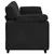Vidaxl Trosed črn 220x77x82 cm žamet