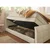 MID.YOU POSTELJA BOXSPRING 120 cm x 200 cm , tekstil, leseni material krem barve
