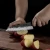 Damaskasti kuhinjski nož YU-37439 - Nakiri / Smeđa KP37439
