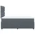 Vidaxl Box spring postelja z vzmetnico temno siva 120x200 cm žamet