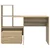 Stol Sonoma hrast 131,5 x 50 x 106,5 cm Konstruirano drvo