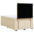 vidaXL vidaXL Box spring postelja z vzmetnico krem 120x190 cm blago, (21304928)