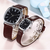 Ženski sat PA-13791 - Smeđa / Bijela KP13791