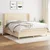 vidaXL vidaXL Box spring postelja z vzmetnico krem 180x200 cm blago, (20895957)