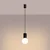 Sollux SL.1714 - Luster na sajli HALO 1xG9/8W/230V, prečnik 12 cm, crne boje