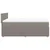 Vidaxl Box spring postelja z vzmetnico taupe 140x200 cm blago