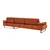 Atelier del Sofa Ugaona garnitura Mustang Narandžasta