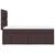 vidaXL vidaXL Box spring postelja z vzmetnico temno rjava 90x200 cm blago, (21292000)