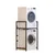 Hanah Home Polica za veš mašinu C7, Crna