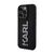Maska Karl Lagerfeld 3D Rubber Glitter Logo za iPhone 15 Pro Max, Crna