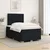 vidaXL Postelja boxspring z vzmetnico Črna 120 x 190 cm Blago