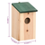 Kućice za ptice 4 kom drvene 12 x 12 x 22 cm