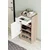 Hanah Home cipelarnik Orfa, 50 cm, hrast Sonoma / beli