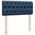 Vidaxl Box spring postelja z vzmetnico modra 120x190 cm blago