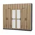 Hanah Home Garderober Kale-5216, 270x235x52 cm, Braon