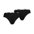 Womens Pumas Microfiber Brazilian 2 Pack, Black, Size 3, Clothing
