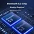 Soaiy LED displej, Bluetooth, USB type C, Beli