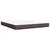 Vidaxl Box spring postelja z vzmetnico temno rjava 180x200 cm blago