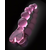 Icicles No. 43 - stekleni dildo v obliki srca s kroglicami (roza)