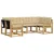 Set vanjskih sofa s jastukom 6 pcs Bijela i bež