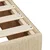 Vidaxl Box spring postelja z vzmetnico krem 140x190 cm blago