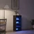 LED komoda Crni hrast 41 x 37 x 100 cm Konstruirano drvo