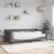 Greatstore Dnevna postelja z vzmetnico temno siva 100x200 cm blago