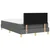 Vidaxl LED Box Spring Postelja Temno siva 120 x 200 cm blago