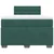 Vidaxl Box spring postelja z vzmetnico temno zelena 120x200 cm žamet