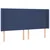 Vidaxl Box spring postelja z vzmetnico LED modra 200x200 cm blago