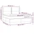 Vidaxl Box spring postelja z vzmetnico temno siva 180x200 cm blago