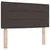 Vidaxl LED Box Spring Postelja Temno rjava 120 x 190 cm blago