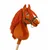 BB Hobby Horse Velik Premium konj s palico - kostanjev A3