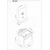 Skye Decor Set kupatilskog ormarića sa umivaonikom i ogledalom, 2 dela, Beli
