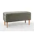 Atelier del Sofa Tabure Glend, 100x50x43cm, Zeleni