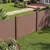 Costway Vrtna ograja 122x95 cm 2 panela rjava
