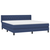 shumee Box spring postelja z vzmetnico modra 180x200 cm blago