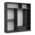 Hanah home Ormar Kale 225x235x52cm Antracit
