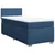 Vidaxl Box spring postelja z vzmetnico modra 90x190 cm blago