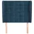 Vidaxl Vzglavje z ušesi temno modra 93x23x118/128 cm žamet