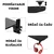 Nanobit Gaming sto NB501 120cm, Crni