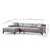 ATELIER DEL SOFA Ugaona garnitura Petra L Corner Light Grey