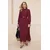 Trendyol Modest Ženska haljina Tctss26Eb00005, Bordo